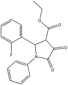 1-Phenyl-2-(2-fluorophenyl)-4,5-dioxopyrrolidine-3-carboxylic acid ethyl ester|