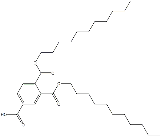 1,2,4-Benzenetricarboxylic acid hydrogen 1,2-diundecyl ester Struktur