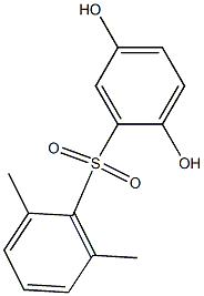 2,5-Dihydroxy-2',6'-dimethyl[sulfonylbisbenzene] 结构式