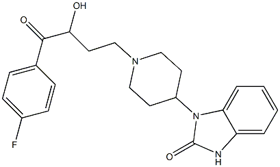 1-[1-[3-(p-Fluorobenzoyl)-3-hydroxypropyl]-4-piperidyl]-1H-benzimidazol-2(3H)-one