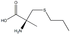 (S)-2-Amino-2-methyl-3-(propylthio)propionic acid 结构式