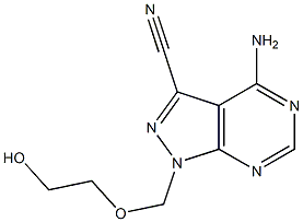 4-Amino-1-(2-hydroxyethoxymethyl)-1H-pyrazolo[3,4-d]pyrimidine-3-carbonitrile|