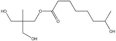 7-ヒドロキシオクタン酸2,2-ビス(ヒドロキシメチル)プロピル 化学構造式