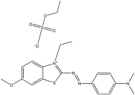  2-[p-(Dimethylamino)phenylazo]-3-ethyl-6-methoxybenzothiazolium ethyl sulfate