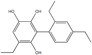 5-Ethyl-3-(2,4-diethylphenyl)benzene-1,2,4-triol