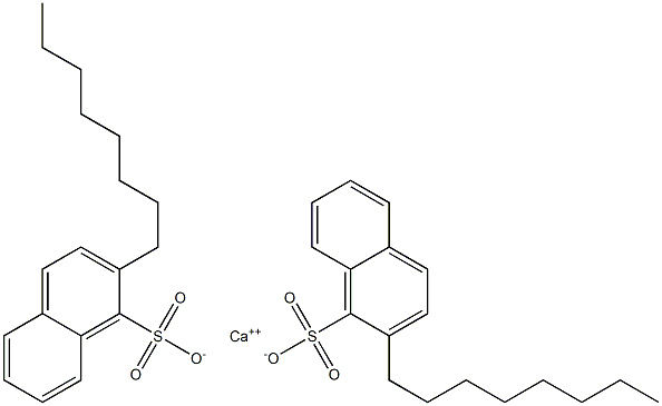 Bis(2-octyl-1-naphthalenesulfonic acid)calcium salt Structure