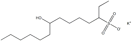 8-Hydroxytetradecane-3-sulfonic acid potassium salt