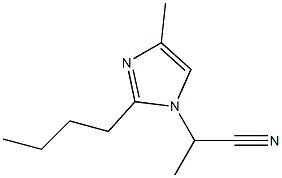 2-Butyl-1-(1-cyanoethyl)-4-methyl-1H-imidazole Structure