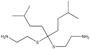2,2'-[(2,8-Dimethylnonan-5-ylidene)bisthio]bis(ethanamine),,结构式