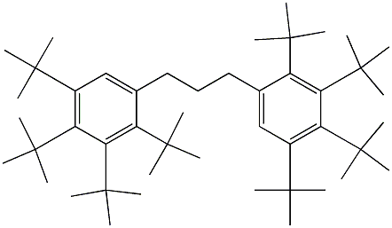 1,3-Bis(2,3,4,5-tetra-tert-butylphenyl)propane Structure