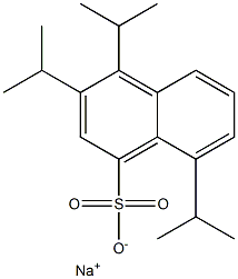 3,4,8-Triisopropyl-1-naphthalenesulfonic acid sodium salt,,结构式