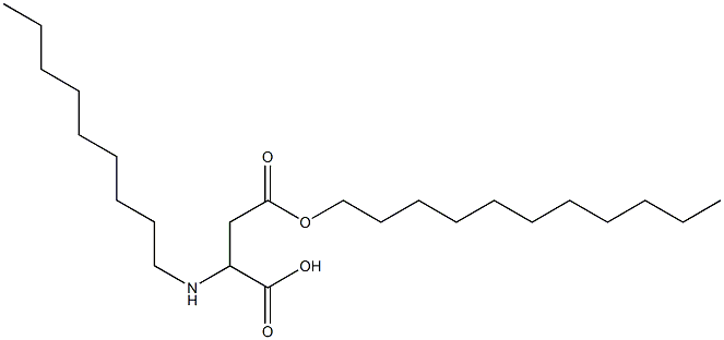 2-Nonylamino-3-(undecyloxycarbonyl)propionic acid,,结构式