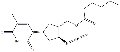  3'-Azido-5'-O-hexanoyl-3'-deoxythymidine