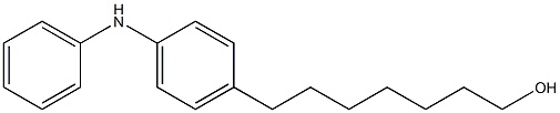 4-(7-Hydroxyheptyl)phenylphenylamine,,结构式