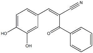 2-(Benzoyl)-3-(3,4-dihydroxyphenyl)acrylonitrile,,结构式
