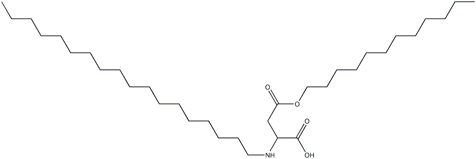 2-Octadecylamino-3-(dodecyloxycarbonyl)propionic acid Structure