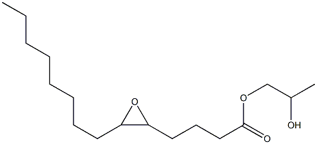 5,6-Epoxymyristic acid 2-hydroxypropyl ester Structure