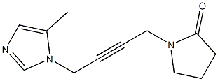 1-[4-(5-Methyl-1H-imidazol-1-yl)-2-butynyl]pyrrolidin-2-one Struktur