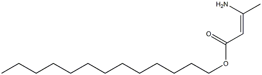 (Z)-3-Amino-2-butenoic acid tridecyl ester Structure