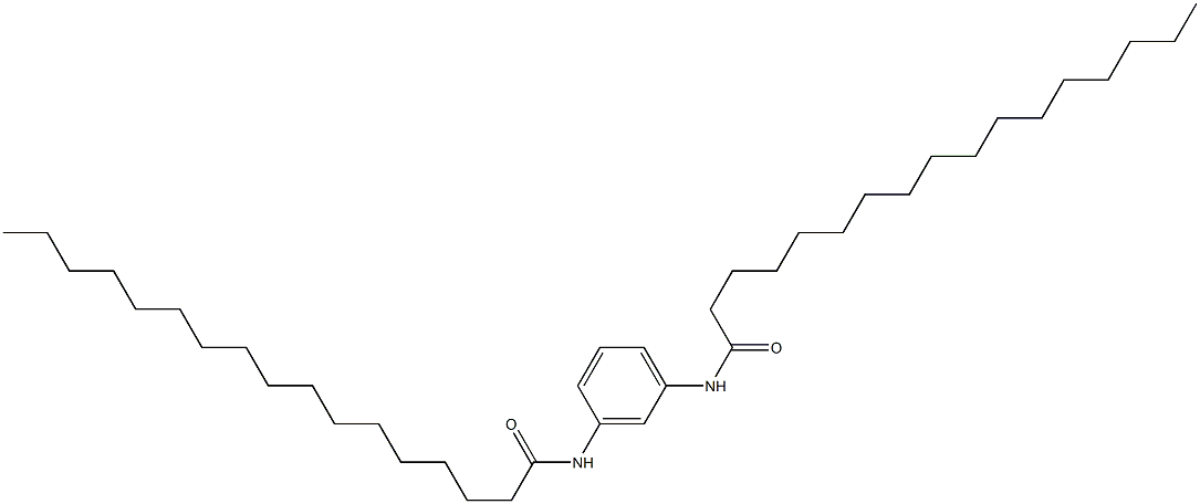 N,N'-ビス(1-オキソヘプタデシル)-m-フェニレンジアミン 化学構造式