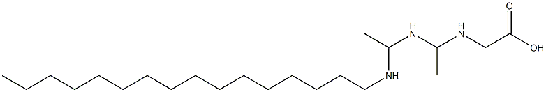 N-[1-[1-(Hexadecylamino)ethylamino]ethyl]glycine Structure