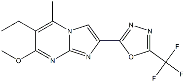 2-(5-Trifluoromethyl-1,3,4-oxadiazol-2-yl)-6-ethyl-7-methoxy-5-methylimidazo[1,2-a]pyrimidine