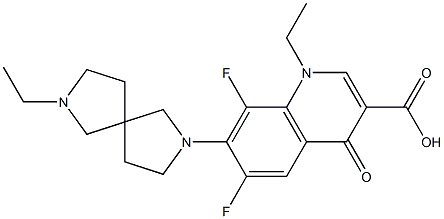 1-Ethyl-1,4-dihydro-6,8-difluoro-7-(7-ethyl-2,7-diazaspiro[4.4]nonan-2-yl)-4-oxoquinoline-3-carboxylic acid|