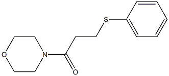 4-[3-(Phenylthio)propionyl]morpholine,,结构式