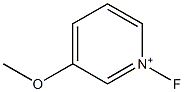 1-Fluoro-3-methoxypyridinium 结构式