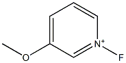 1-Fluoro-3-methoxypyridinium Structure