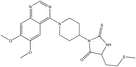 1-[1-(6,7-Dimethoxyquinazolin-4-yl)piperidin-4-yl]-4-[2-(methylthio)ethyl]-2-thioxoimidazolidin-5-one