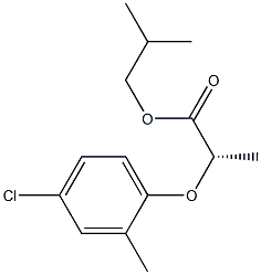 (S)-2-(4-Chloro-2-methylphenoxy)propanoic acid 2-methylpropyl ester Struktur