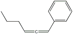 1-Phenyl-1,2-hexadiene Structure