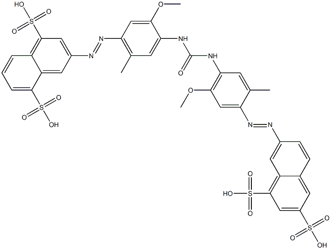 7-[[4-[[[[4-[(4,8-Disulfo-2-naphtyl)azo]-2-methoxy-5-methylphenyl]amino]carbonyl]amino]-5-methoxy-2-methylphenyl]azo]-1,3-naphthalenedisulfonic acid|