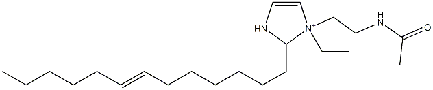 1-[2-(Acetylamino)ethyl]-1-ethyl-2-(7-tridecenyl)-4-imidazoline-1-ium 结构式