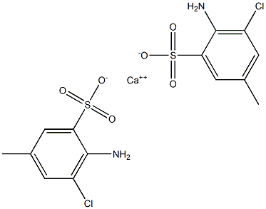 Bis(2-amino-3-chloro-5-methylbenzenesulfonic acid)calcium salt,,结构式