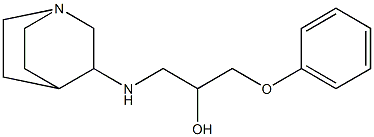 1-Phenoxy-3-(3-quinuclidinylamino)-2-propanol Structure