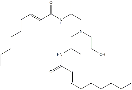 N,N'-[2-Hydroxyethyliminobis(1-methyl-2,1-ethanediyl)]bis(2-nonenamide) Structure