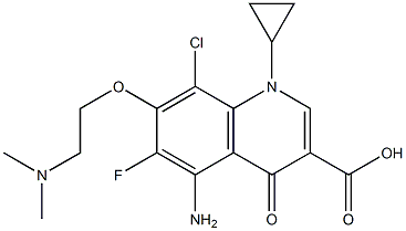 7-[2-(Dimethylamino)ethoxy]-8-chloro-6-fluoro-5-amino-1-cyclopropyl-1,4-dihydro-4-oxoquinoline-3-carboxylic acid