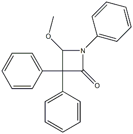 1,3,3-Triphenyl-4-methoxyazetidin-2-one Structure