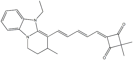 5-Ethyl-1,2,3,5-tetrahydro-3-methyl-4-[5-(3,3-dimethyl-2,4-dioxocyclobutane-1-ylidene)-1,3-pentadienyl]pyrido[1,2-a]benzimidazole|