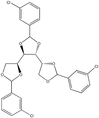 1-O,2-O:3-O,4-O:5-O,6-O-Tris(3-chlorobenzylidene)-D-glucitol|