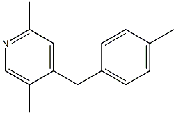 2,5-Dimethyl-4-(4-methylbenzyl)pyridine Structure