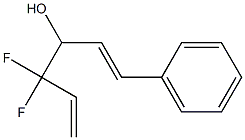 1-Phenyl-4,4-difluoro-1,5-hexadiene-3-ol Struktur