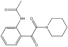 N-[2-(2-Piperidino-1,2-dioxoethyl)phenyl]acetamide Structure