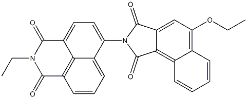 N-[(2,3-Dihydro-2-ethyl-1,3-dioxo-1H-benzo[de]isoquinoline)-6-yl]-4-ethoxynaphthalimide Struktur