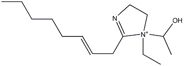 1-Ethyl-1-(1-hydroxyethyl)-2-(2-octenyl)-2-imidazoline-1-ium,,结构式