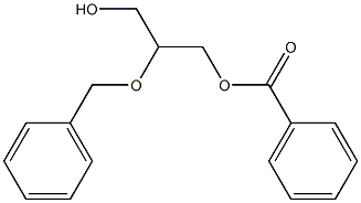 Benzoic acid (2-benzyloxy-3-hydroxypropyl) ester Structure