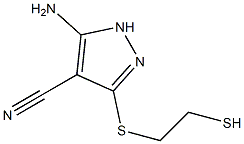  5-Amino-3-[(2-mercaptoethyl)thio]-1H-pyrazole-4-carbonitrile