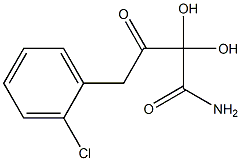 Dihydroxy[(2-chlorophenyl)acetyl]acetamide,,结构式